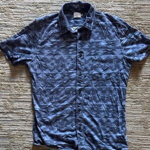 Faherty brand. Geometric Casual Shirt.  Size medium